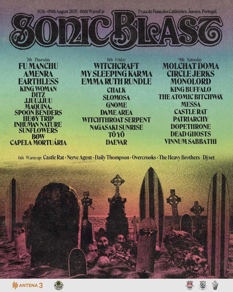 Cartaz do Sonic Blast 2025 por dias